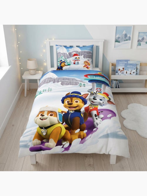 Housse de couette flanelle pat patrouille licence officielle nickelodeon 140x200cm + taie 65x65cm - Kiabi Housse de couette flanelle pat patrouille licence officielle nickelodeon 140x200cm + taie 65x65cm - Kiabi