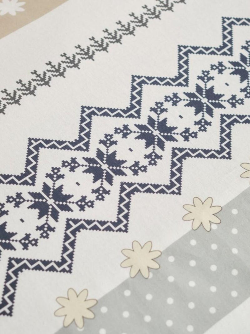 Housse de couette  flanelle Today 2.20 + taie(s) 100% coton Bleu - Kiabi