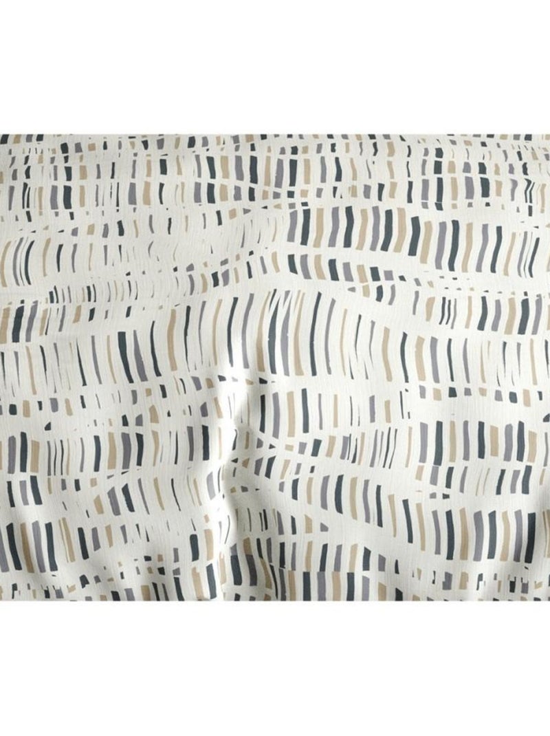 Housse de couette  Flava + taie(s) coton 57 fils Gris - Kiabi