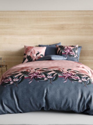 Housse de couette FLORA + 2 taies coton 57 fils