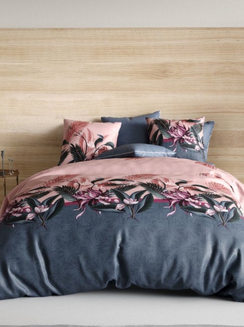 Housse de couette FLORA + 2 taies coton 57 fils - Kiabi