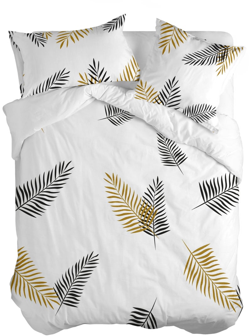 Housse de couette Foliage "Happyfriday" Multicolore - Kiabi