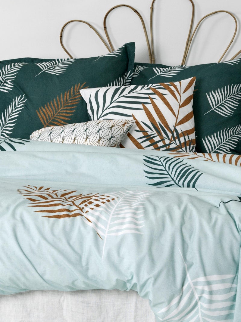 Housse de couette Foliage mint "Happyfriday" Blanc - Kiabi