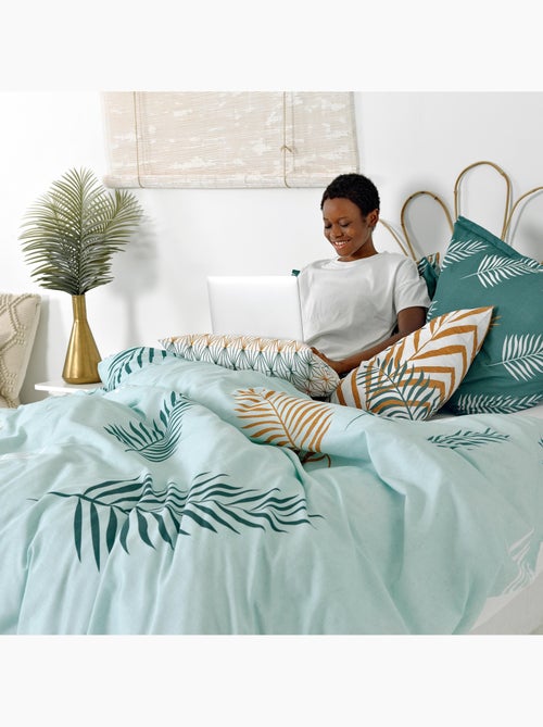 Housse de couette Foliage mint "Happyfriday" - Kiabi Housse de couette Foliage mint "Happyfriday" - Kiabi