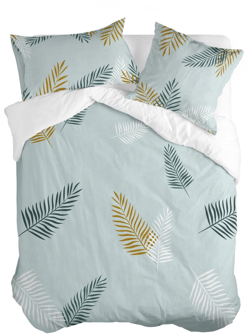 Housse de couette Foliage mint "Happyfriday" Multicolore - Kiabi