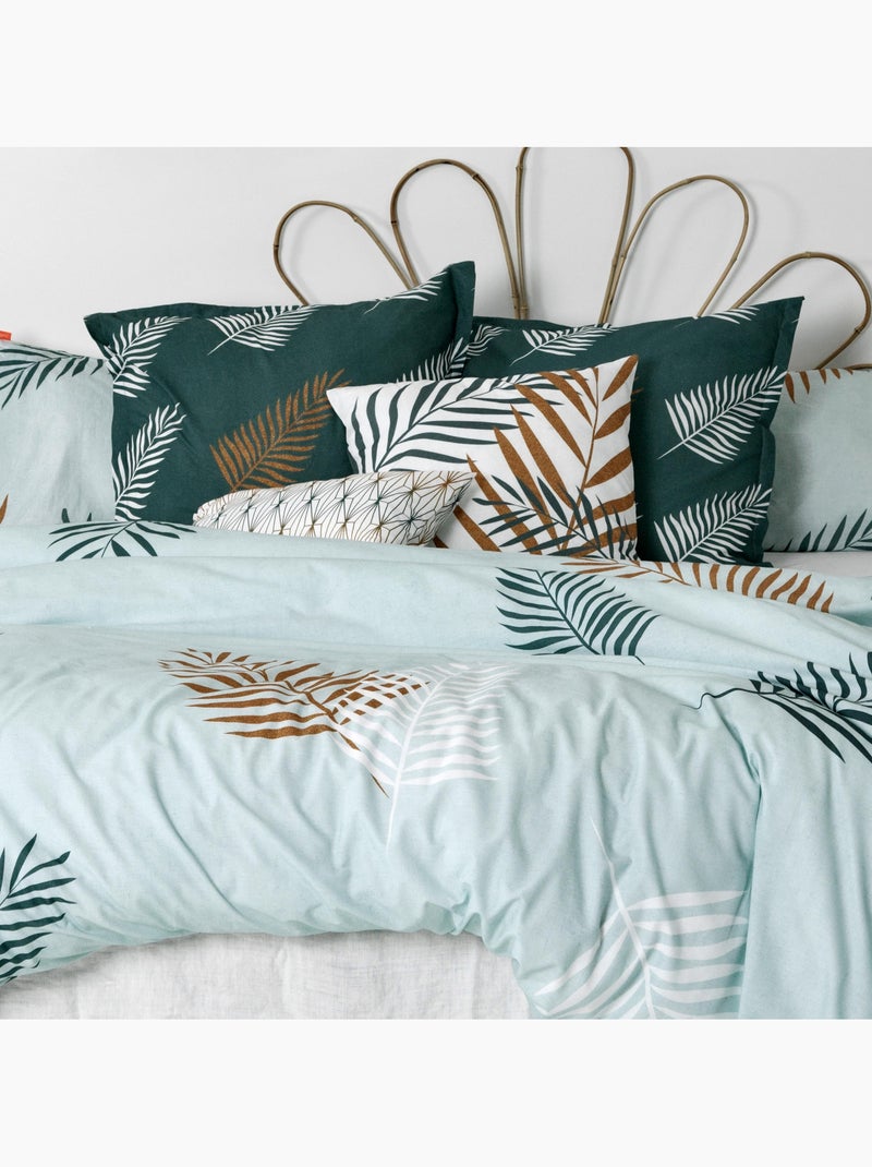 Housse de couette Foliage mint "Happyfriday" Multicolore - Kiabi