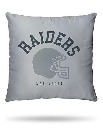 Housse de couette Football Américain NFL Los Angeles Raiders 140x200 cm- 100% Coton - Gris