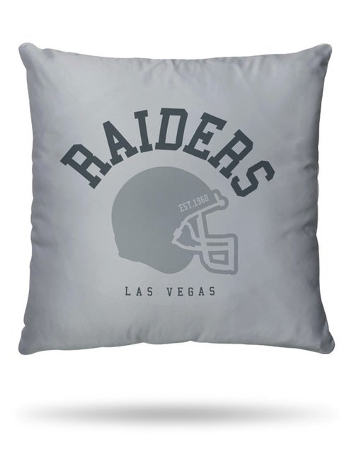 Housse de couette Football Américain NFL Los Angeles Raiders 140x200 cm- 100% Coton - Gris - Kiabi