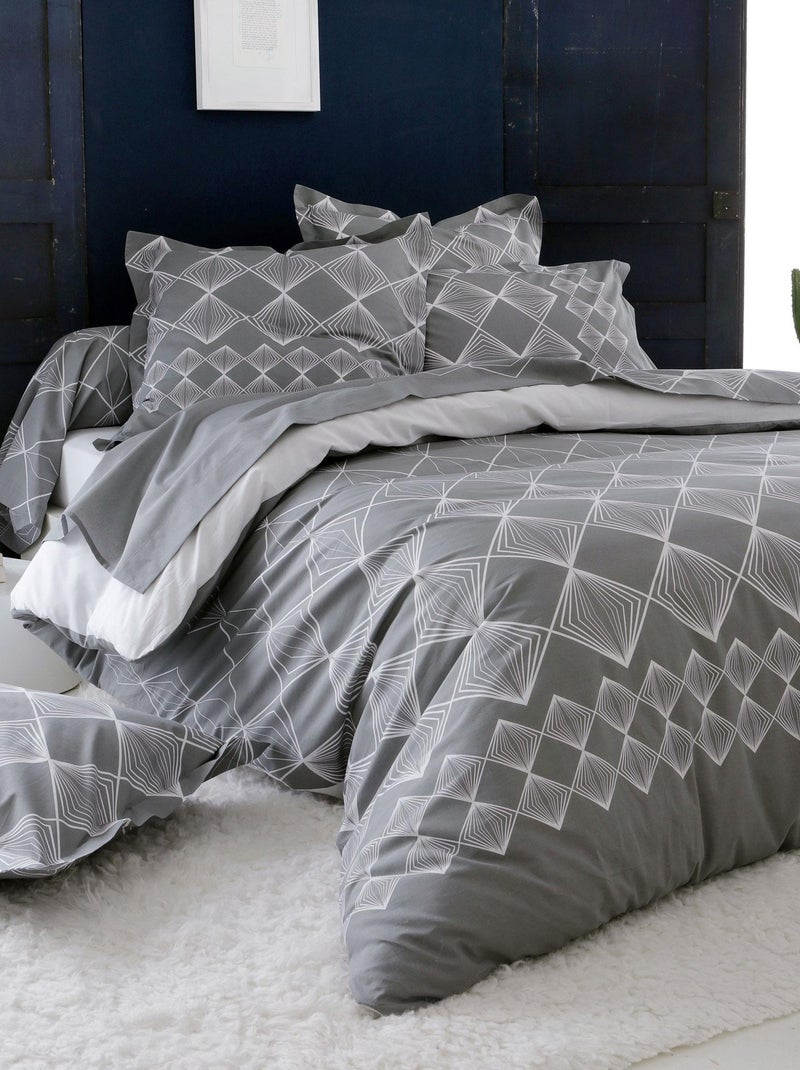 Housse de couette FOREVER Gris - Kiabi