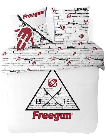 Housse de couette Freegun Skateboard 200x200 cm - 100% Coton