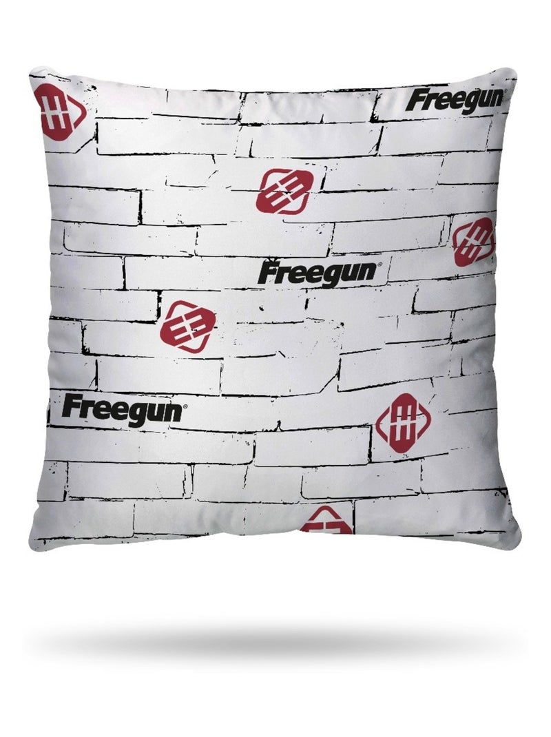 Housse de couette Freegun Skateboard 200x200 cm - 100% Coton Blanc - Kiabi