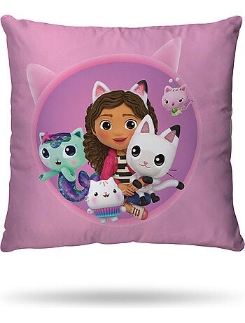 Housse de couette Gabby et la Maison Magique 140x200 cm - 100% Coton Popeline - Rose