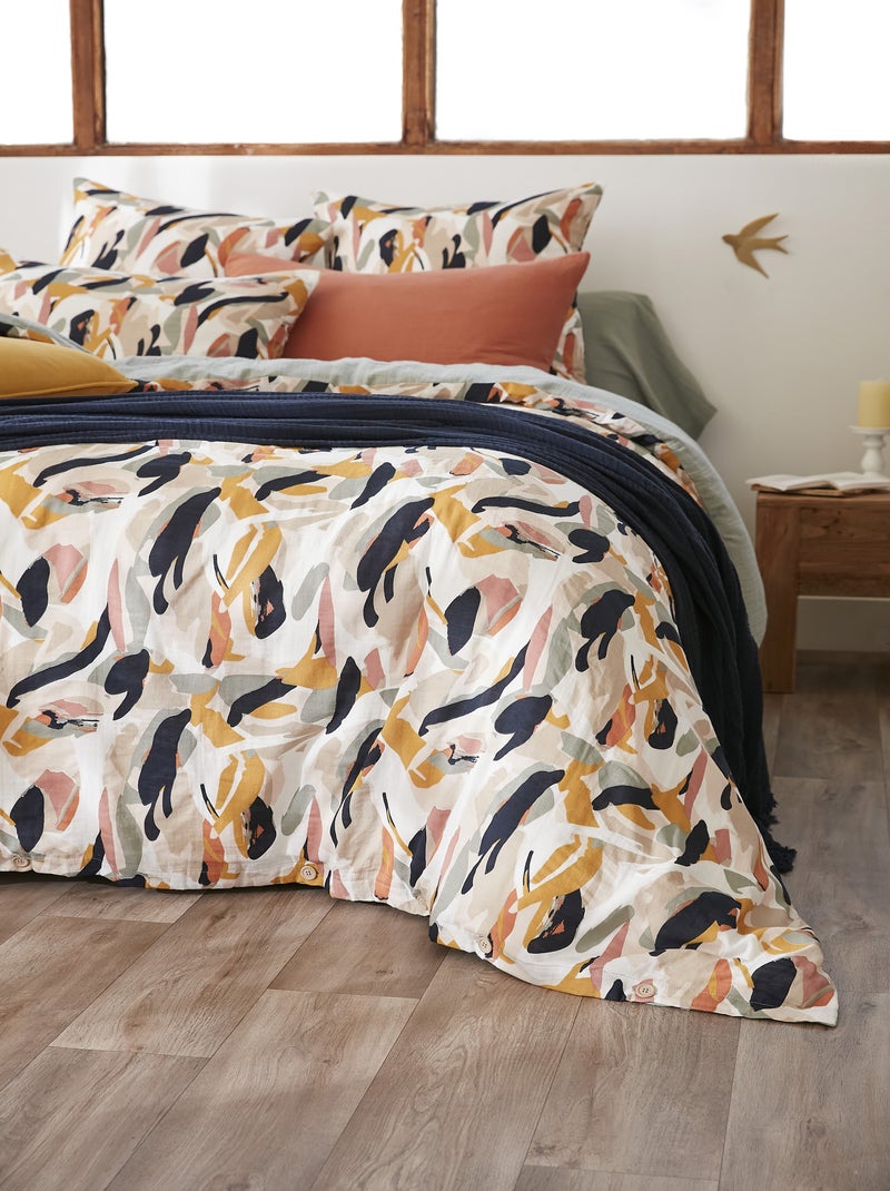 Housse de couette Gaze Coton Julia Vert - Kiabi