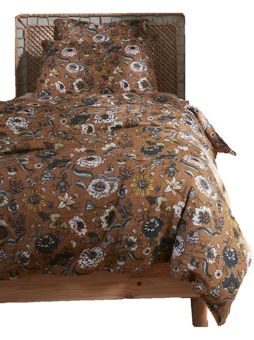 Housse de couette gaze de coton 140 x 200 Camelia - Kiabi Housse de couette gaze de coton 140 x 200 Camelia - Kiabi