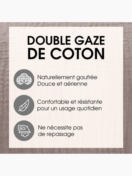 Housse de couette gaze de coton CASSIS - Kiabi