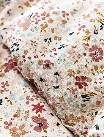 Housse de couette gaze de coton floral