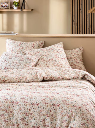 Housse de couette gaze de coton floral