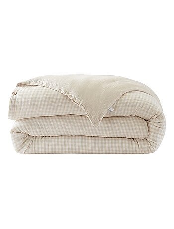 Housse de couette gaze de coton reversible Vickie