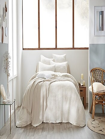 Housse de couette gaze de coton reversible Vickie