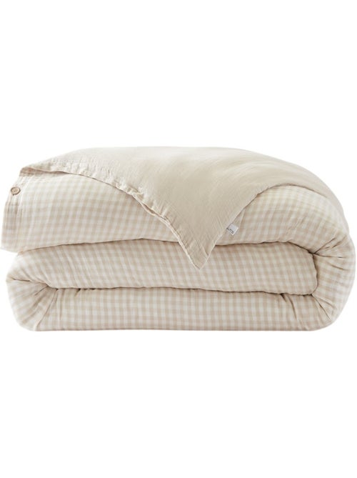Housse de couette gaze de coton reversible Vickie - Kiabi Housse de couette gaze de coton reversible Vickie - Kiabi