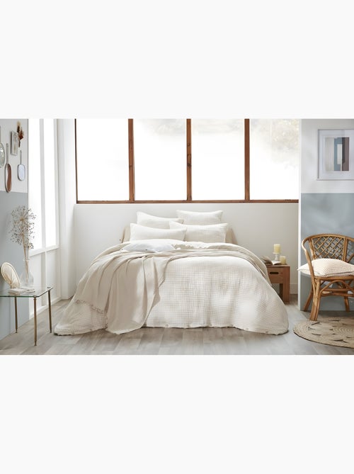 Housse de couette gaze de coton reversible Vickie - Kiabi Housse de couette gaze de coton reversible Vickie - Kiabi