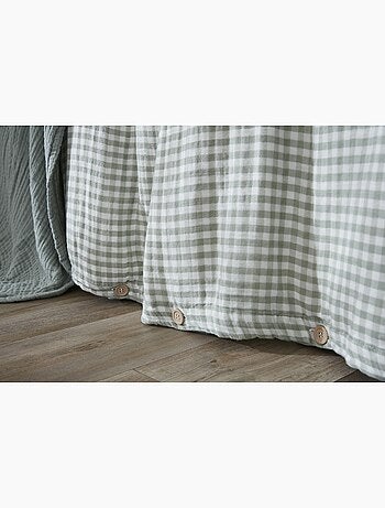 Housse de couette gaze de coton reversible Vickie