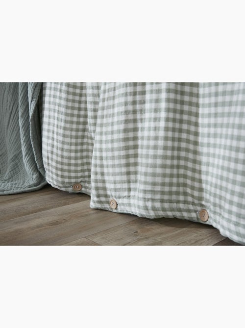 Housse de couette gaze de coton reversible Vickie - Kiabi Housse de couette gaze de coton reversible Vickie - Kiabi