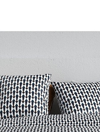 Housse de couette GEO + 2 taies coton 57 fils