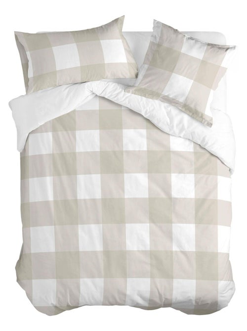 Housse de couette Gingham "Happyfriday" - Kiabi