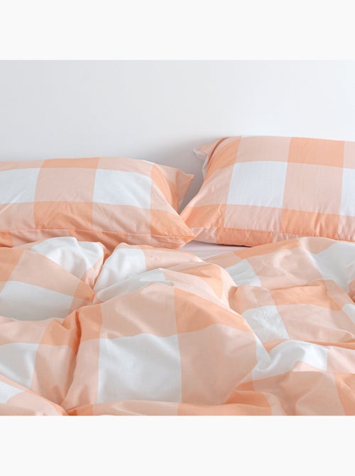 Housse de couette Gingham "Happyfriday" - Kiabi