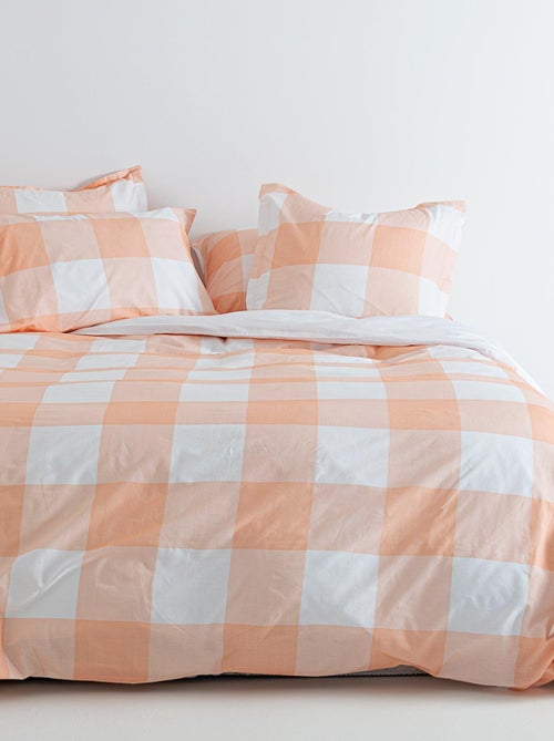 Housse de couette Gingham "Happyfriday" - Kiabi