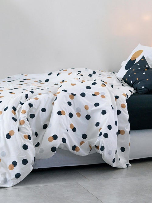 Housse de couette Golden dots "Happyfriday" - Kiabi