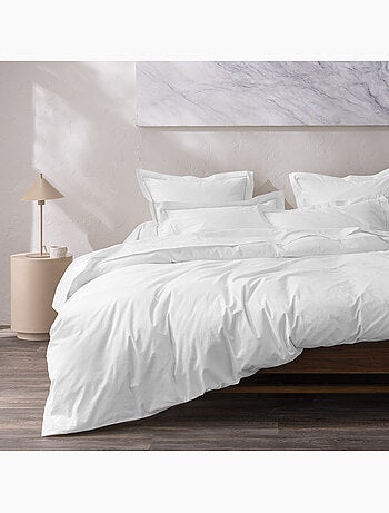 Housse de couette Grand Hôtel Signature — Percale de coton peigné 80 fils/cm²