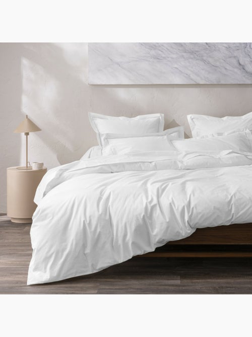 Housse de couette Grand Hôtel Signature — Percale de coton peigné 80 fils/cm² - Kiabi Housse de couette Grand Hôtel Signature — Percale de coton peigné 80 fils/cm² - Kiabi
