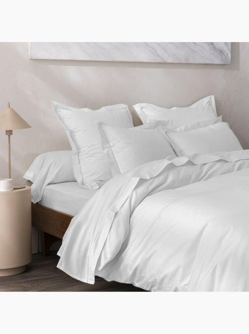 Housse de couette Grand Hôtel Signature — Percale de coton peigné 80 fils/cm² - Kiabi Housse de couette Grand Hôtel Signature — Percale de coton peigné 80 fils/cm² - Kiabi