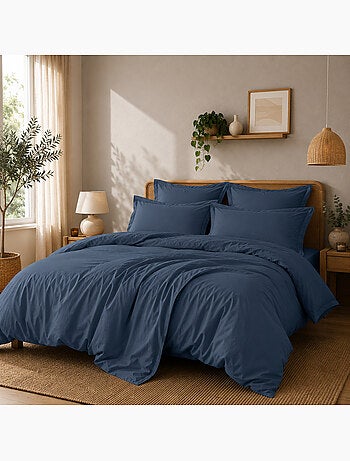 Housse de couette Grand Hôtel Signature — Percale de coton peigné 80 fils/cm²