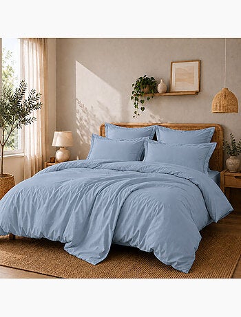 Housse de couette Grand Hôtel Signature — Percale de coton peigné 80 fils/cm²