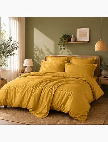 Housse de couette Grand Hôtel Signature — Percale de coton peigné 80 fils/cm²