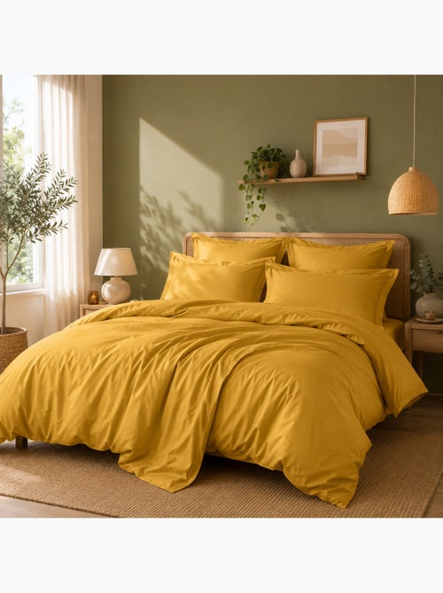 Housse de couette Grand Hôtel Signature — Percale de coton peigné 80 fils/cm² - Kiabi Housse de couette Grand Hôtel Signature — Percale de coton peigné 80 fils/cm² - Kiabi