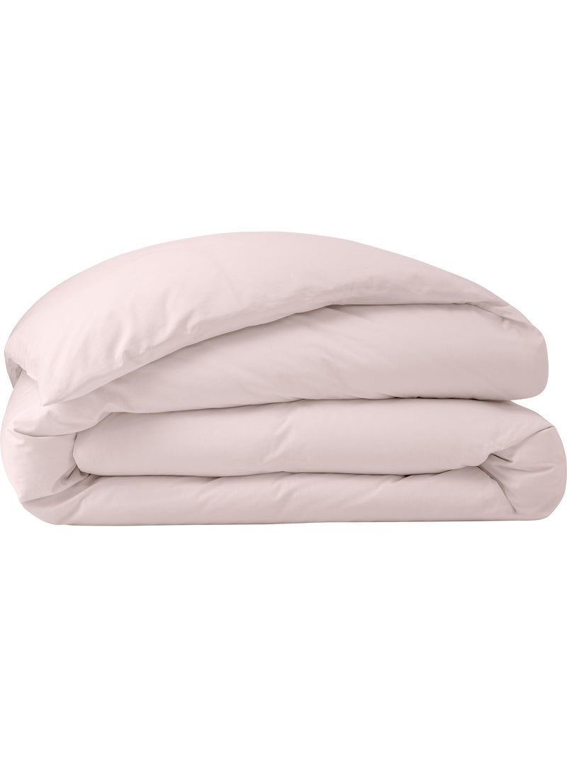 Housse de couette Grand Hôtel Signature — Percale de coton peigné 80 fils/cm² Rose - Kiabi