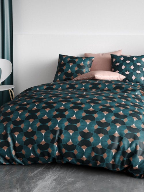 Housse de couette GREEK + 2 taies coton 57 fils - Kiabi Housse de couette GREEK + 2 taies coton 57 fils - Kiabi