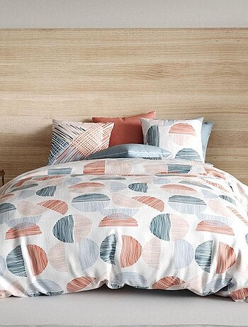Housse de couette Halley + taie(s) coton 57 fils