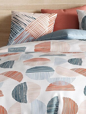 Housse de couette Halley + taie(s) coton 57 fils