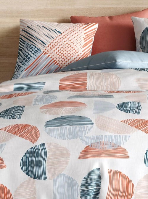 Housse de couette  Halley + taie(s) coton 57 fils - Kiabi