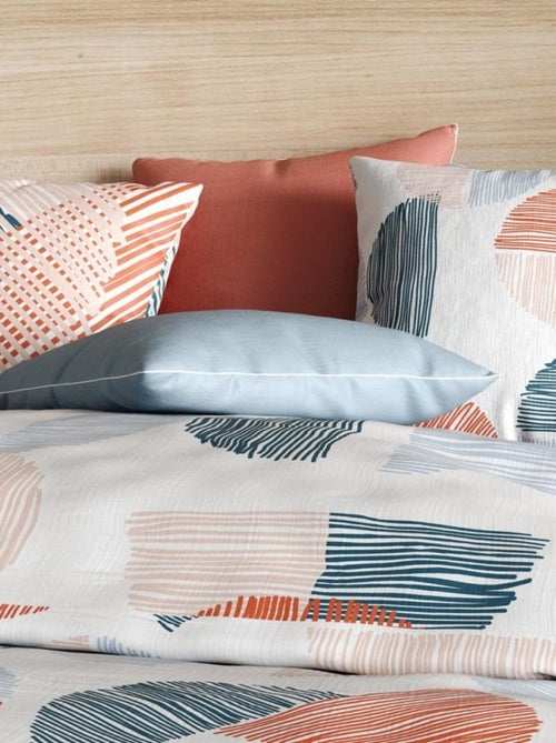 Housse de couette  Halley + taie(s) coton 57 fils - Kiabi