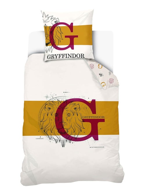 Housse de couette Harry Potter Gryffondor 140x200 cm - 100% Coton - Kiabi