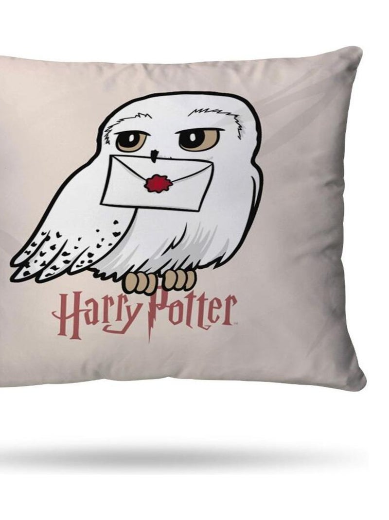 Housse de couette Harry Potter Hedwige 140x200 cm - 100% Coton - Rose Rose - Kiabi
