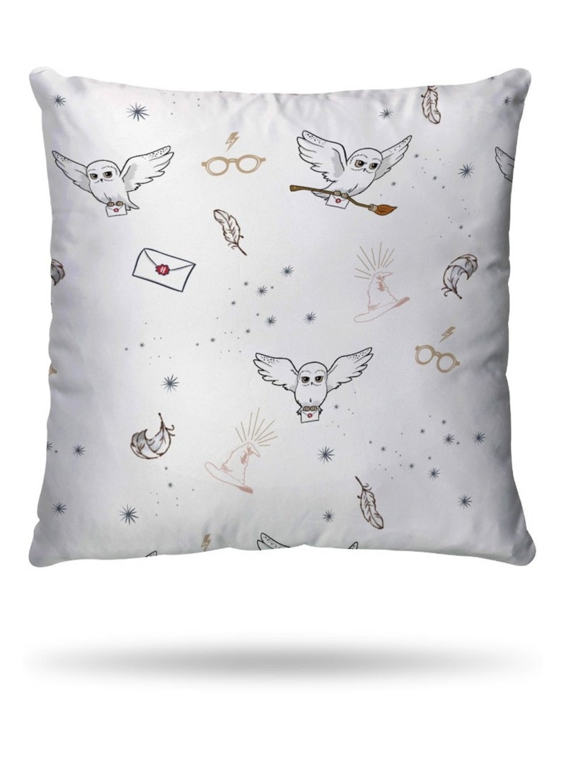 Housse de couette Harry Potter Hedwige 140x200 cm - 100% Coton - Rose Rose - Kiabi