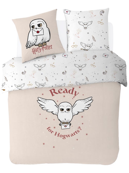 Housse de couette Harry Potter Hedwige 200x200 cm - 100% Coton - Kiabi