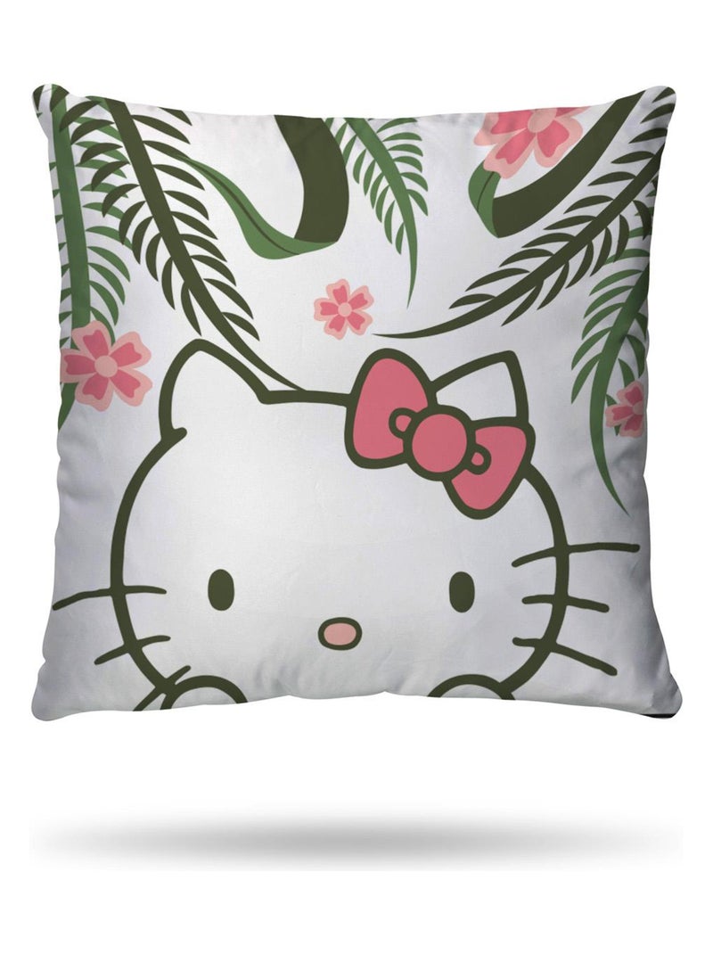 Housse de couette Hello Kitty 140x200 cm - 100% Coton - Blanc Blanc - Kiabi